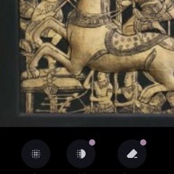 Truly Stunning Very Rare Antique Gold Leaf Temple Rubbing 48"×60"