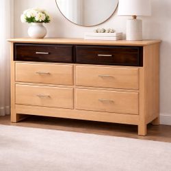 Solid Wood 6 Drawer Dresser