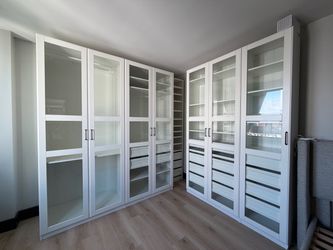 IKEA PAX Wardrobe System with Glass Doors