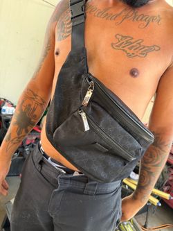 Canvas Black Sling Bag