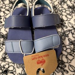 See Kai Run Basics Blue Water-Friendly Sandals Size 7