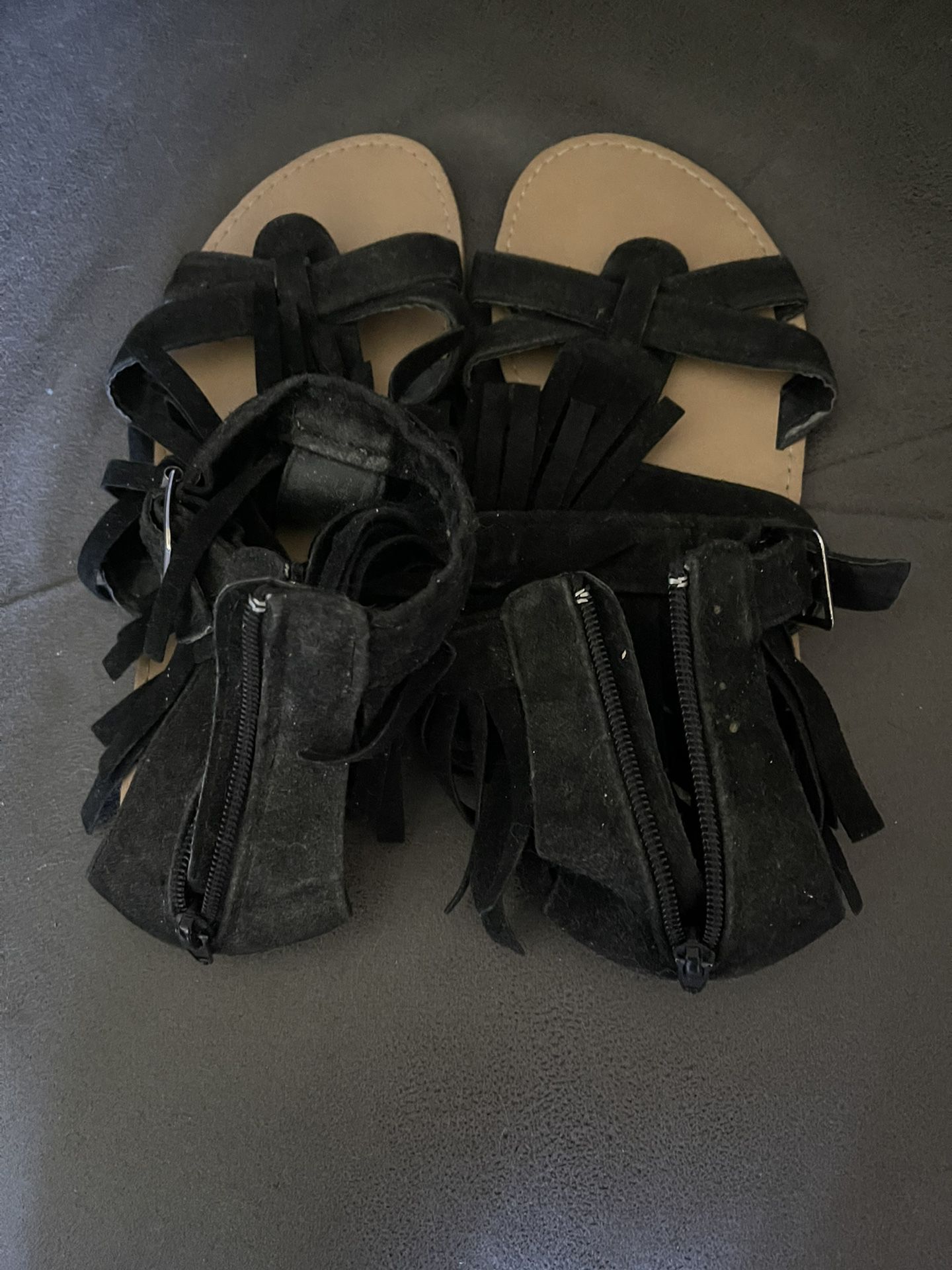 Fringed Sandals 