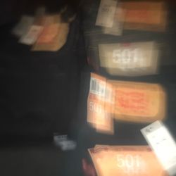 Mens Levi’s Black Navy Blue & Black jeans Style 