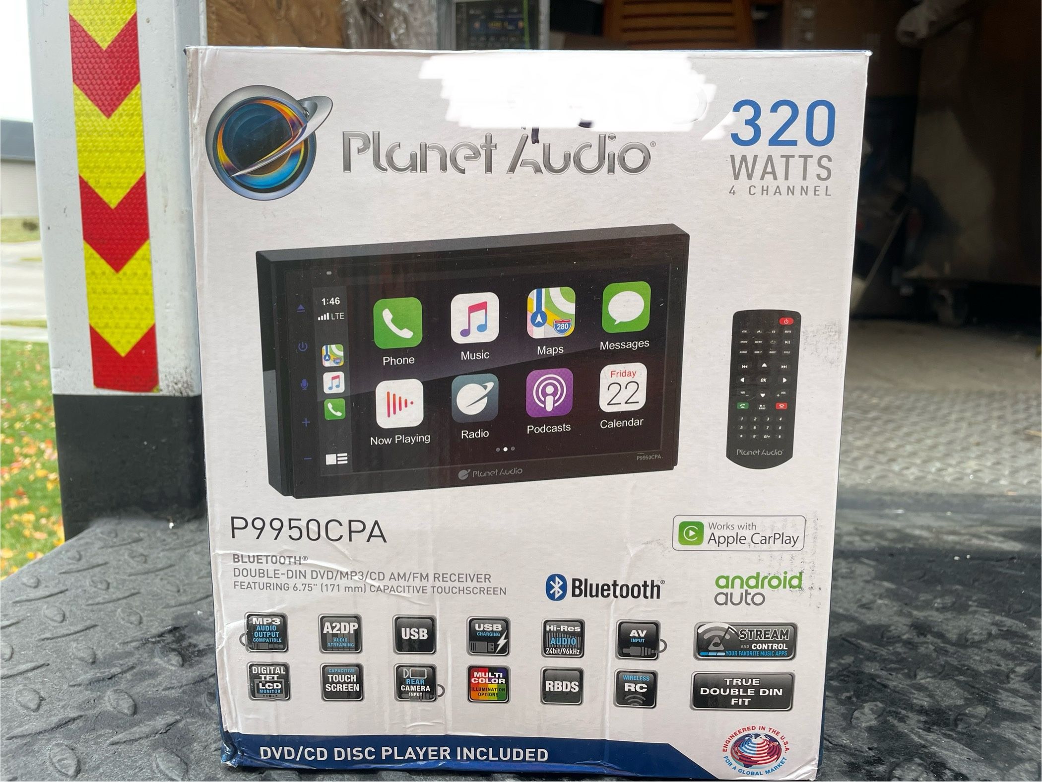 Planet Audio Double Din Apple Car Play/ Android Auto