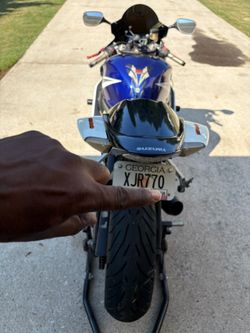 Suzuki GSX-R Sport Motorcycle Blue