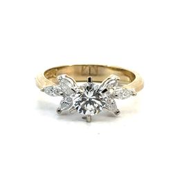Woman’s Ladies 14k Yellow Gold CZ Stone Ring Size 8 GP3112405