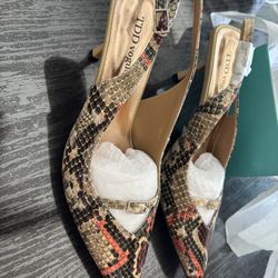 Snake Print Heels