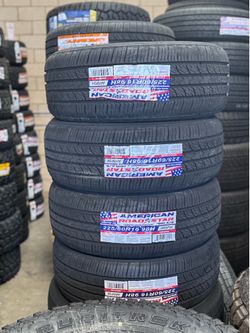 225/60/16 American New set of tires installed and balanced