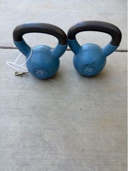 Almost new 20lbs weights.