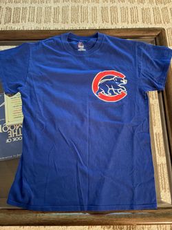 Majestic Short Sleeve T-Shirt Anthony Rizzo Chicago Cubs #44, Size Small