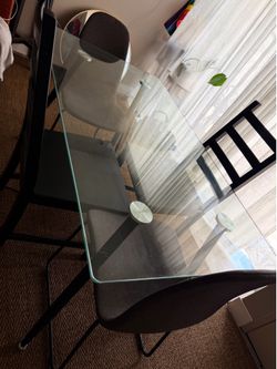 Glass Table for work, kitchen, dining, outdoor