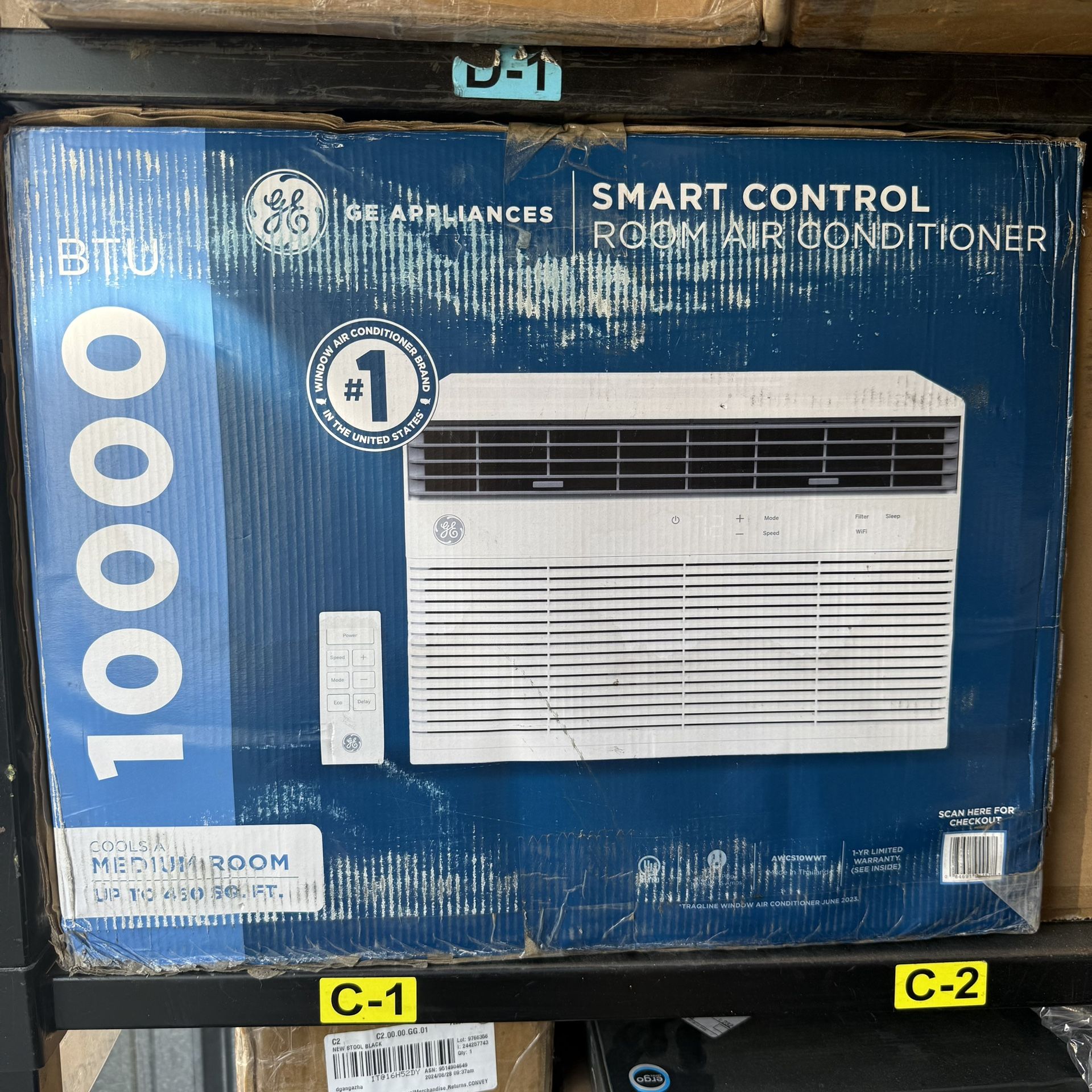 10,000BTU 115-Volts Smart Window Air Conditioner for 450 Sq. Ft.