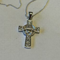 Ireland Sterling Silver Cross
