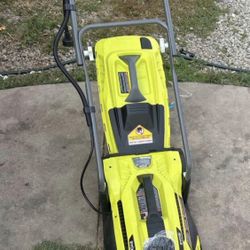 Exclusive  RYOBI 13 in. 11 Amp Corded Electric Walk Behind Push Lawn Mower
