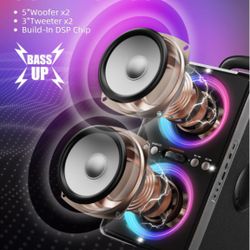 Bluetooth Speaker Fast Charging Powered Battery 