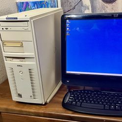 ONCE IN A LIFETIME: STEP BACK IN TIME! PC IN A/C STORAGE- NOT TURNED ON IN 30 YEARS ALL ORIGINAL VINTAGE DELL GAMING PC DIMENSION XPS D300 WINDOWS MIL