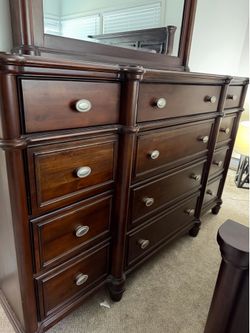 Dresser and mirror