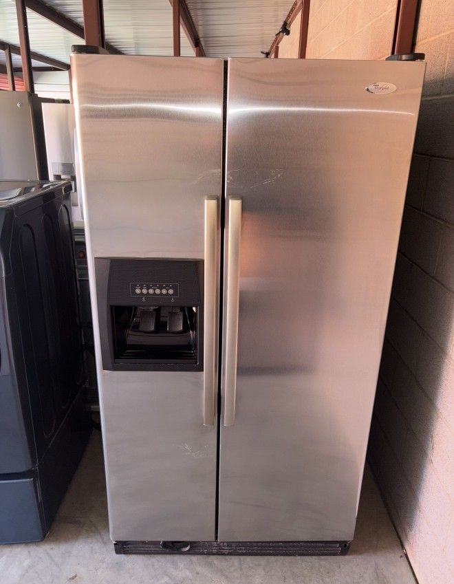Whirlpool Stainless Steel Refrigerator And Freezer