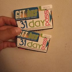 31 Day Buss Passes