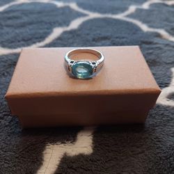 Sterling Silver Topaz Ring