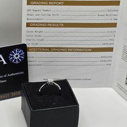 VVS1 Engagement/Promise ring GRA Certified and passes diamond test