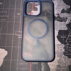 iPhone 15 Pro Max Phone Case Matte Deep Blue