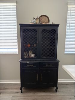 Antique Kitchen hutch china cabinet