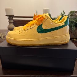 Size 12 - Nike Air Force 1 Low Patent Leather Topaz Gold SNKRS