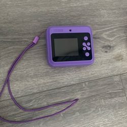 GEMS Purple Instant Print Camera 12MP 2.4" Screen USB-C
