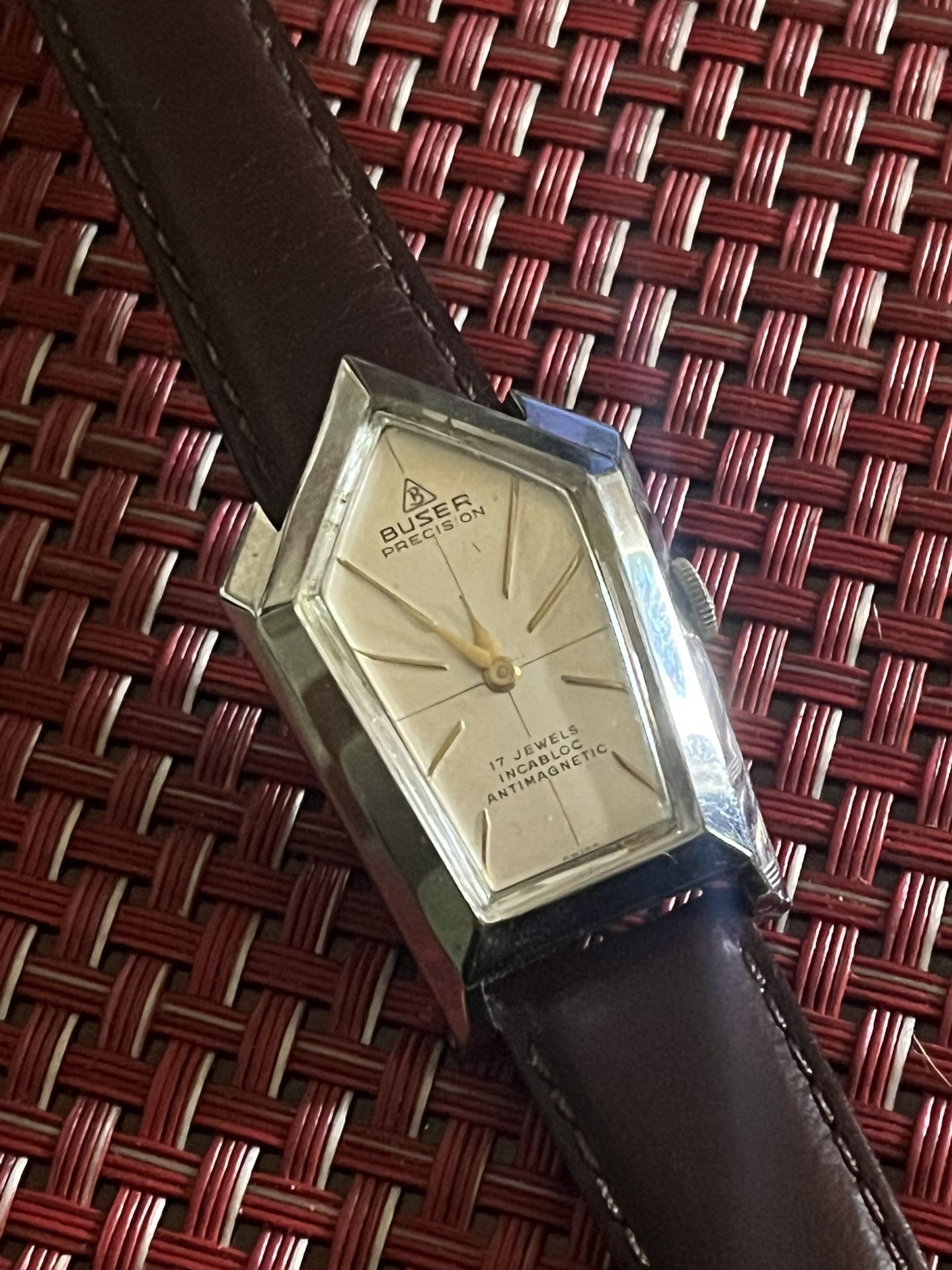 Rare!! Outstanding Buser Explorer Gents Wristwatch
