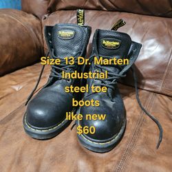 Size 13 US Dr. Martens Industrial Steel Toe Boots 