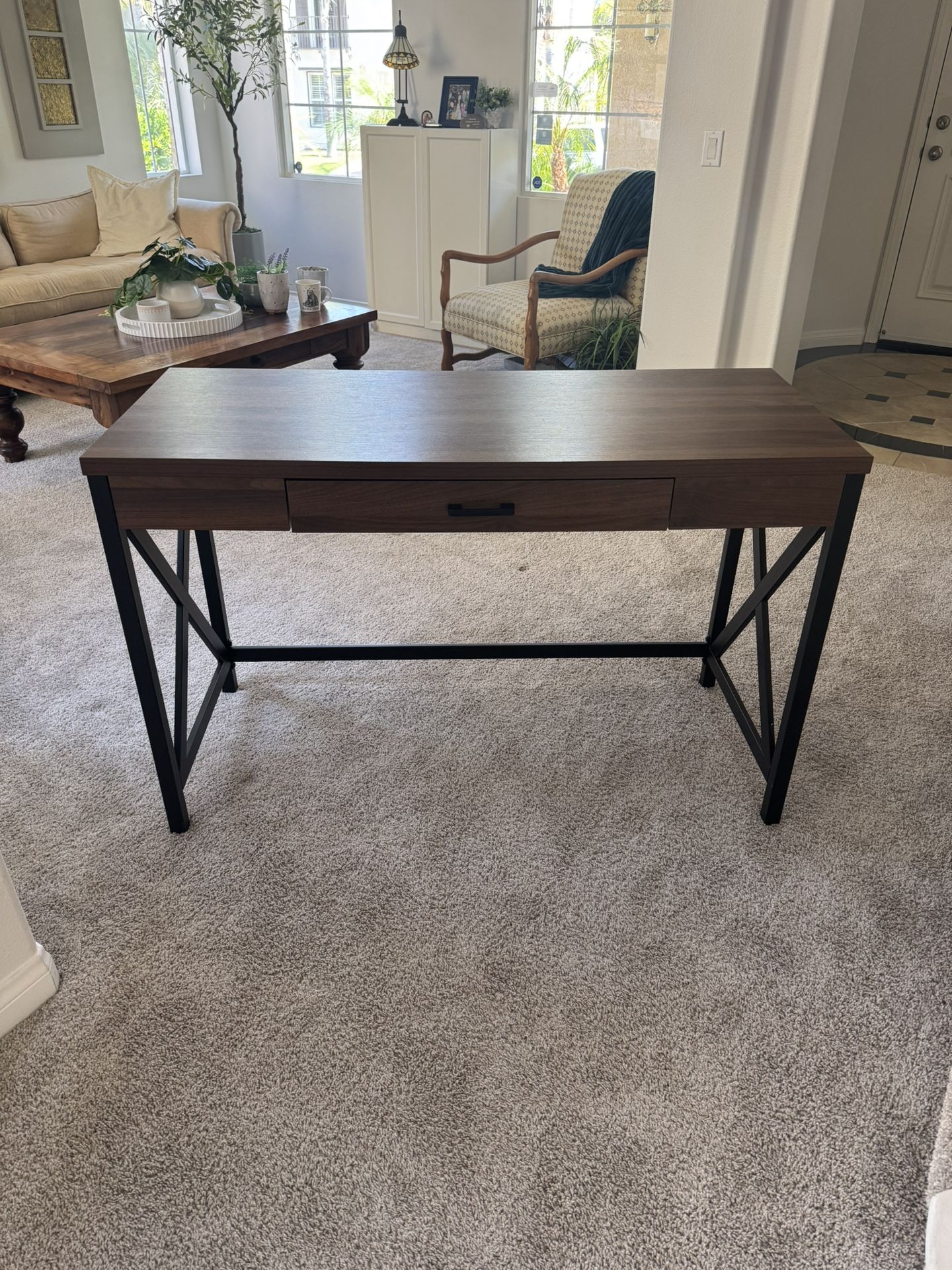 Walnut Writing Desk/ Console Table