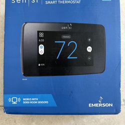 Emerson Sensi Touch 2 Smart Thermostat with Touchscreen Color Display, Programmable, Wi-Fi, Data Privacy, Easy DIY, Works with Alexa, Energy Star Cert