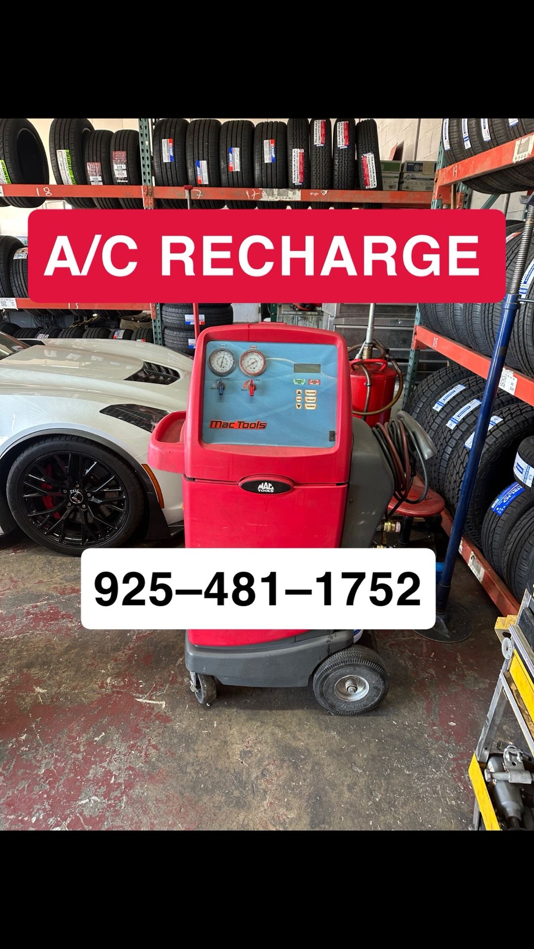 A/C RECHARGE 120 Most Cars