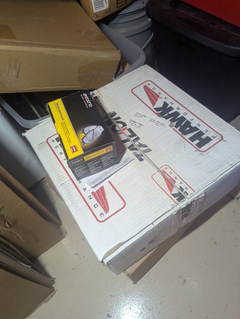 Hawk Talon Plus Slotted Rotors And Akebono Pads