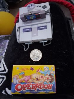 Smallest  super Nintendo and operation game