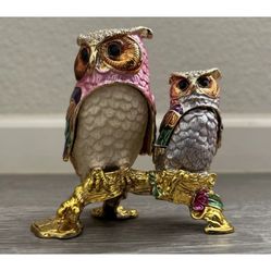 Owl Trinket Box Colorful
