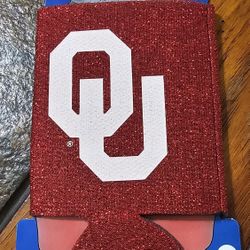 Sparkle OU Sooners Koozie
