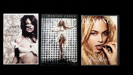 13-Piece Pop, R&B & Music Documentary DVD Lot - Beyoncé, Mariah, Selena & More