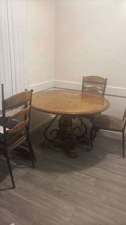 Table and chairs