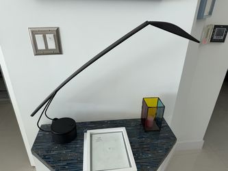 Dove Desk Lamp in Black by Marco Colombo and Mario Barbaglia