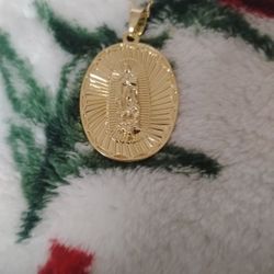 Virgin De Guadalupe Gold Plated Chain $15