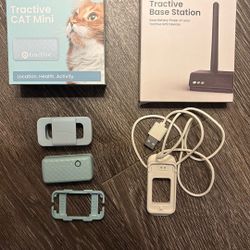 Tractive Mini GPS Cat Tracker Bundle (Mint Blue)