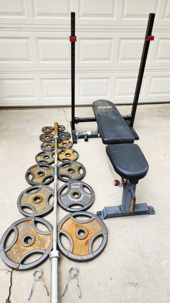 Weights Bench Weight Gym Barbell Rack
