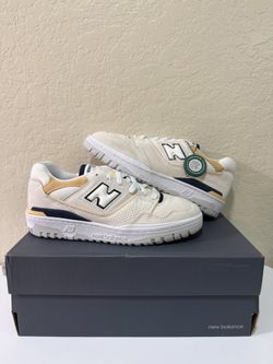 New Balance 550 Sea Salt Navy Raw Sugar Size 8 Mens / 9.5 Womens