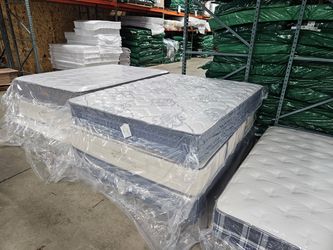 Mattress and Box Spring all sizes available. Twin mattress starts at $99. Hablamos Espanol.