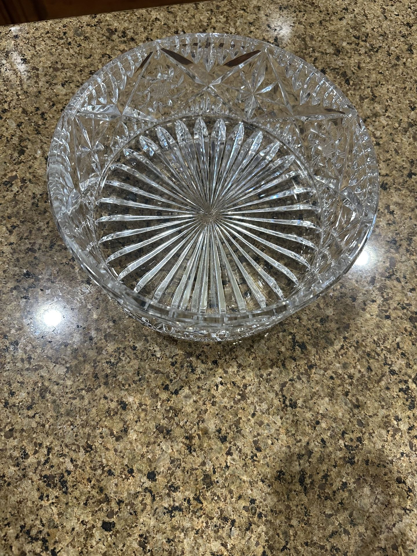 Vintage Bohemian Crystal Glass Bowl