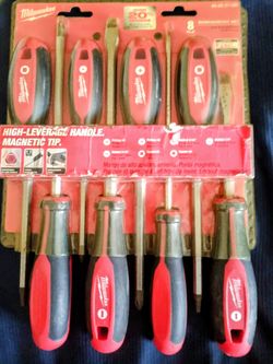 Milwaukee 8pc screwdriver set