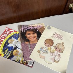 Vintage Precious Moments Handcraft Cross Stitch books