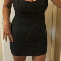 Stretchy Denim Dress M/Traje Stretch Tipo Mesclilla M